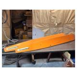 Pair of Old Antique Orange Water Skis