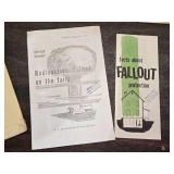 Early Civil Defense Literature for Fire and Nuclear Attack and War Rations Book