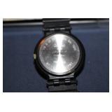 Batman Logo Quartz Watch with Black Rubber Strap