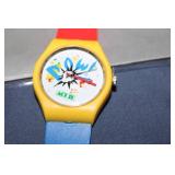 ACT II Pow Red/Blue/Yellow Wristwatch with Original Packaging