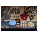 Assorted Kitchenware and Bakeware Lot featuring Crock-Pot, Hamilton Beach Toaster, and More