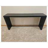 Minimalist Matte Black Sofa Console