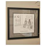 Framed New Yorker Comic Illustartion by Shanahan