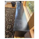 Black Cubbie Sofa Console