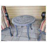 Henrickson Herringbone Patio Rocking Chairs and Side Table, B