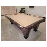 Brunswick Brazilian Mahogany Billiards / Pool Table - 8