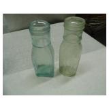 Vintage Collectable Clear Glass Bottles