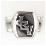 Lambda Sigma Rho Sterling Silver Sorority Signet Ring. Size 6 - 6.25