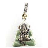 Barbara Bixby Buddha Sterling And 18K Yellow Gold Charm/Pendant. **Retail $275**