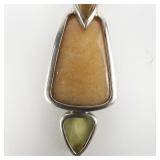 Whitney Kelly  Multi Gemstone Sterling Silver Pendant.