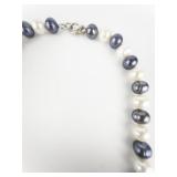 Honora  18" Cultured Pearl Sterling Silver Necklace.