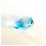 SWISS BLUE TOPAZ - 1.69ct. Heart shape brilliant cut