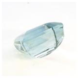 LAB GROWN BLUE QUARTZ - 23.9ct. (Aquamarine Color)Square step cut