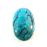 TURQUOISE - 26.3ct. Oval cabachon cut