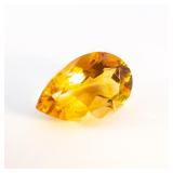 CITRINE - 2.67ct. Pear brilliant cut