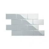 Giobello Light Gray 3 in. x 6 in. x 8 mm Glass Subway Tile (20 sq. ft.)