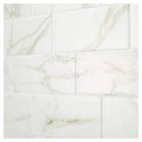 Marazzi Developed by Nature Calacatta 3 in. x 6 in. Glazed Ceramic Wall Tile (5.28 sq. ft.)