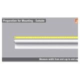 StyleWell Cut-to-Size Off White Cordless Light Filtering Fabric Roller Shade 73.25 in. W x 72 in. L