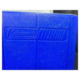 Coleman Blue and White Cooler