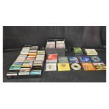 Large Collection of CDs and Cassettes with Storage Cases