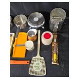 Assorted Kitchenware Lot with George Foreman Grill, Utensils, and More