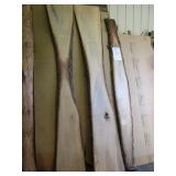 Three Basswood Slabs 3/4" thick, 90...