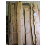 Eight Pine Slabs, 7-8ft Long...