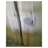 Two Butternut Slabs, 80"L...