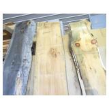 Three White Pine Slabs, 1-1/2", 2-3...