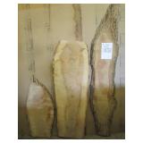 Three Ash Slabs, 33", 57" and 62" L...