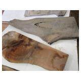 Four Walnut Slabs, 1" to 1-1/2" Thi...