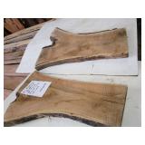 Two Matched Butternut Slabs, 31" Lo...