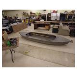 Used Jon Boat with Wooden Paddles