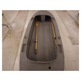 Used Jon Boat with Wooden Paddles