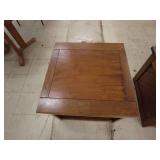 Pair of Wood End Tables with Open Storage