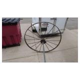 Antique Metal Wagon Wheels with Axle