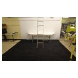 Extension Ladder and Oval Folding Table