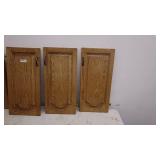 Lot of 4 Oak Kitchen Cabinet Doors