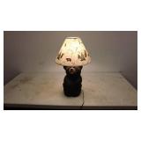 Bear Cub Lamp with Wilderness Themed Lampshade