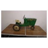 Vintage John Deere Green Pedal Tractor by Ertl, Model D-65