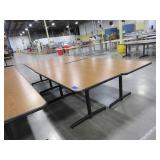 STEELCASE WOOD GRAIN LAMINATE TOP TABLES