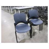 HERMAN MILLER CAPER STACKING CHAIRS - BLUE