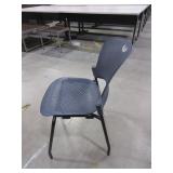 HERMAN MILLER CAPER STACKING CHAIRS - BLUE