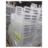 PALLET OF PLASTIC TOTES