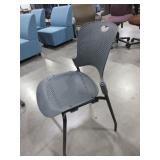 HERMAN MILLER CAPER STACKING CHAIRS - GRAY