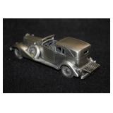 Danbury Mint 1933 V-16 Cadillac Town Car Pewter Collectible 5"