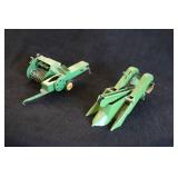 Lot of (2) John Deere Attachments Diecast Metal Collectibles