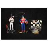 Lot of (2) #24 Jeff Gordon and #3 Dale Earnhardt NASCAR Collectible Ornaments