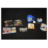 Lot of (7) #24 Jeff Gordon Collectibles - (2) DVD