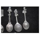 The Franklin Mint The Country Store Collection Pewter Spoon Collection 25-piece